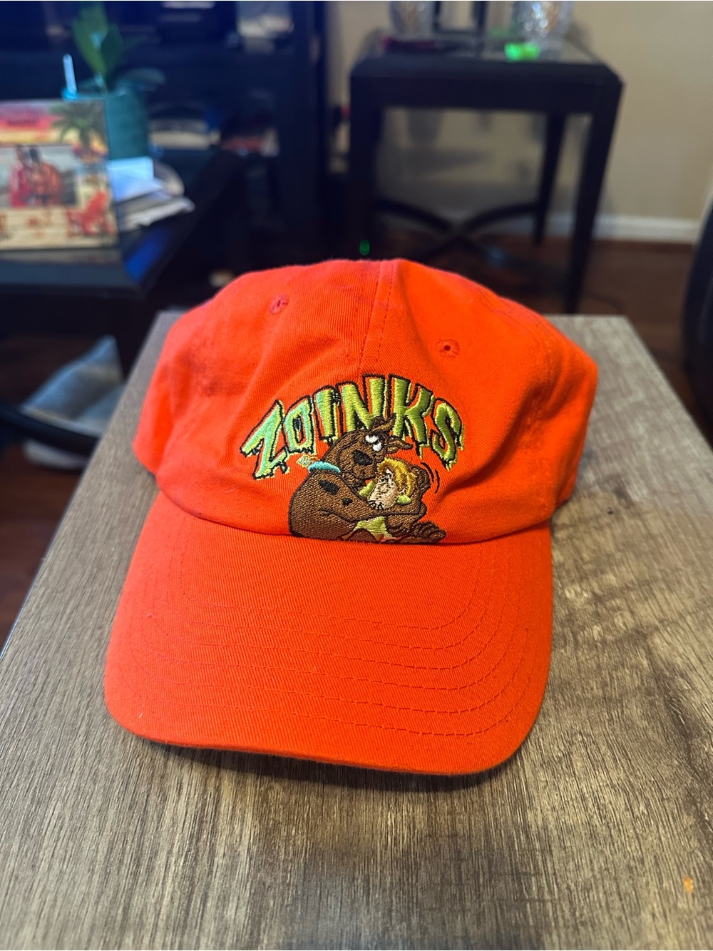 Zoinks Embroidered Orange Baseball Cap - Unbranded